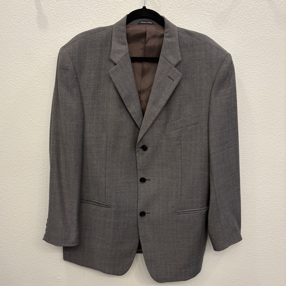 Missoni Mens Wool Blazer Suit Sport Coat 3 Button Grey/Brown 42R Made in Italy